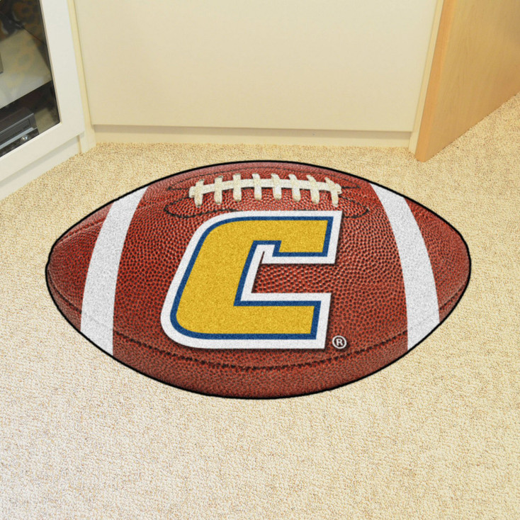 20.5" x 32.5" University Tennessee Chattanooga Football Shape Mat