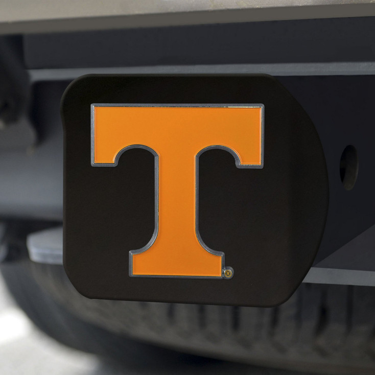 University of Tennessee Hitch Cover - Color on Black