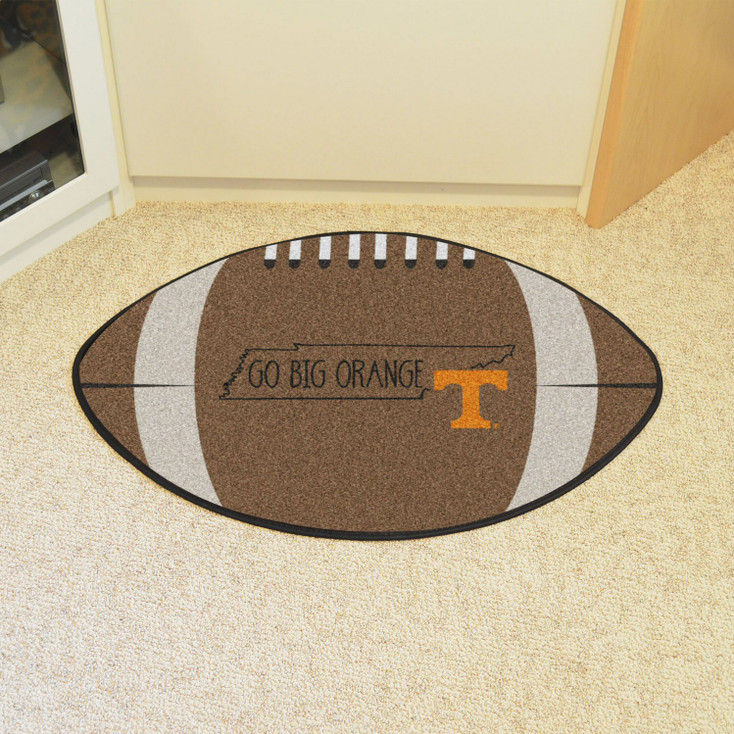 20.5" x 32.5" University of Tennessee Southern Style Football Shape Mat