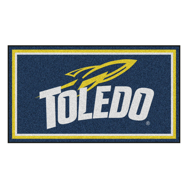 3' x 5' University of Toledo Blue Rectangle Rug