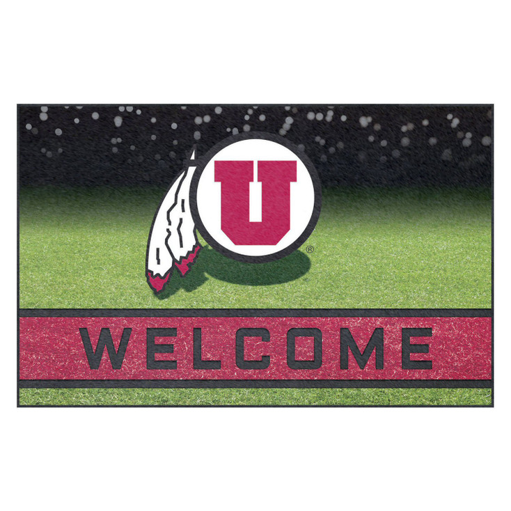 18" x 30" University of Utah Crumb Rubber Door Mat