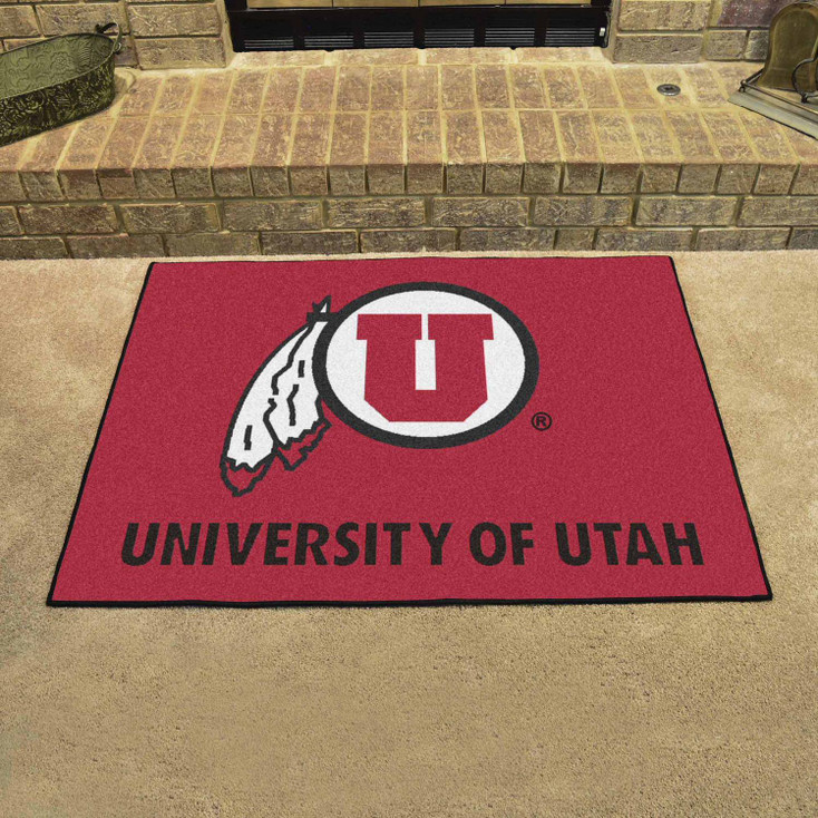33.75" x 42.5" University of Utah All Star Red Rectangle Mat