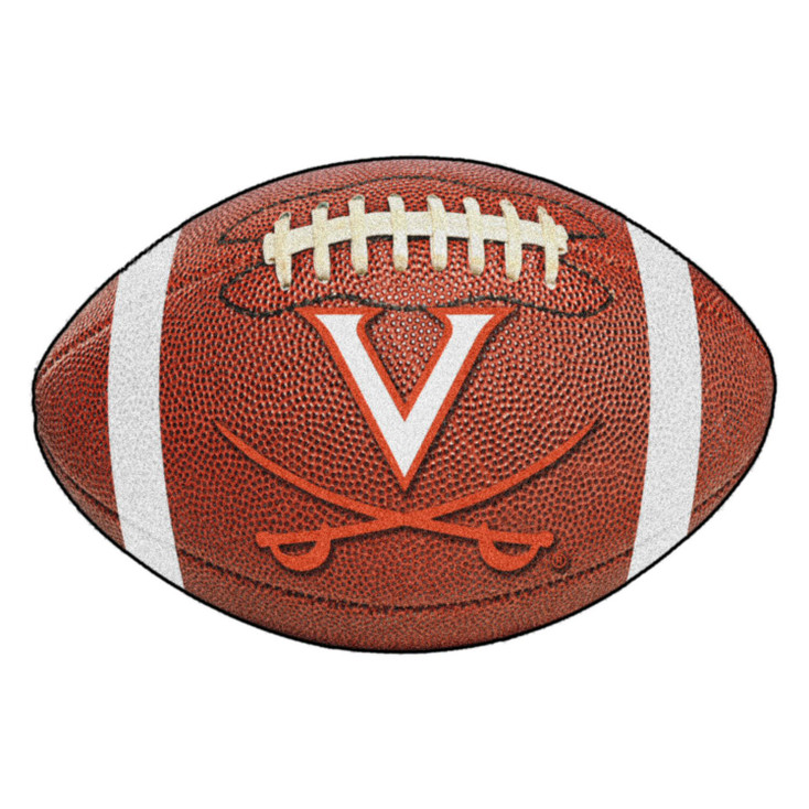 20.5" x 32.5" University of Virginia Football Shape Mat