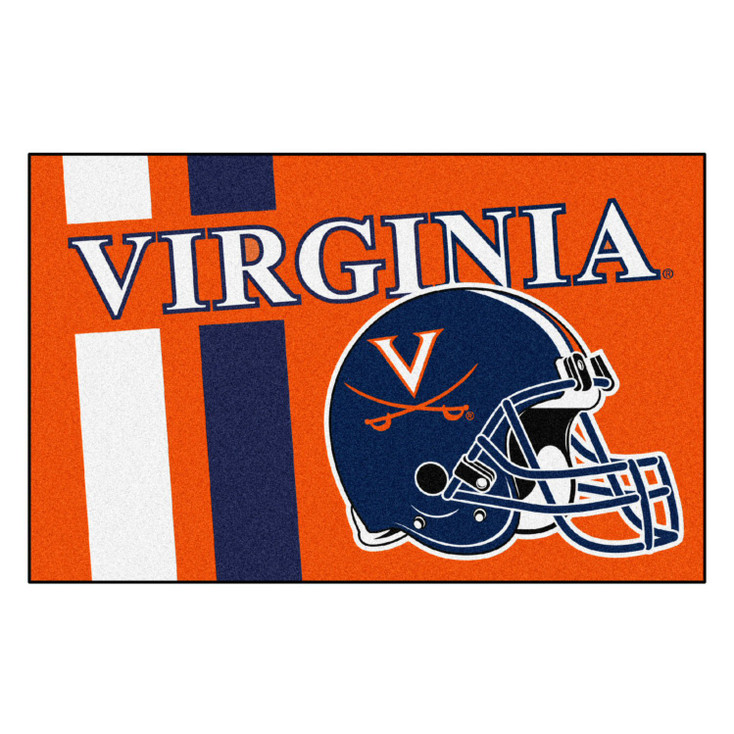 19" x 30" University of Virginia Uniform Navy Blue Rectangle Starter Mat