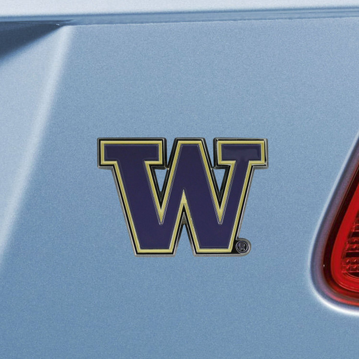 University of Washington Purple Color Emblem, Set of 2