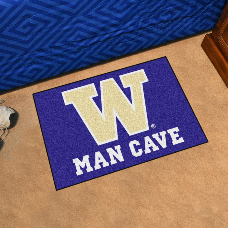 19" x 30" University of Washington Man Cave Starter Purple Rectangle Mat