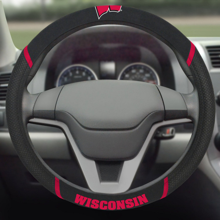 University of Wisconsin Steering Wheel Cover