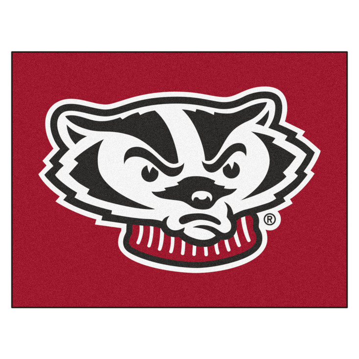 33.75" x 42.5" University of Wisconsin Badgers All Star Red Rectangle Mat