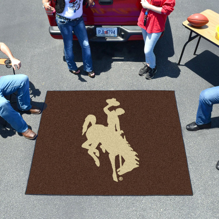 59.5" x 71" University of Wyoming Cowboys Brown Tailgater Mat