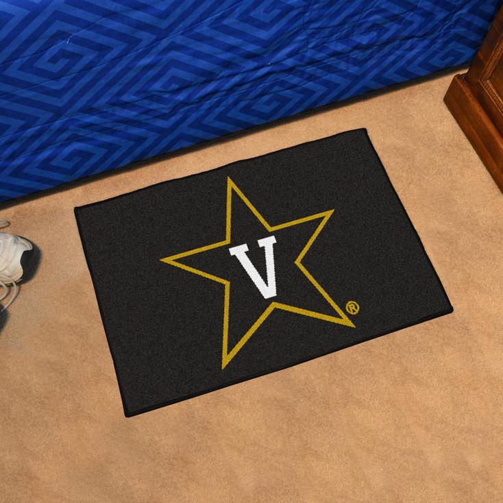 19" x 30" Vanderbilt University Black Rectangle Starter Mat