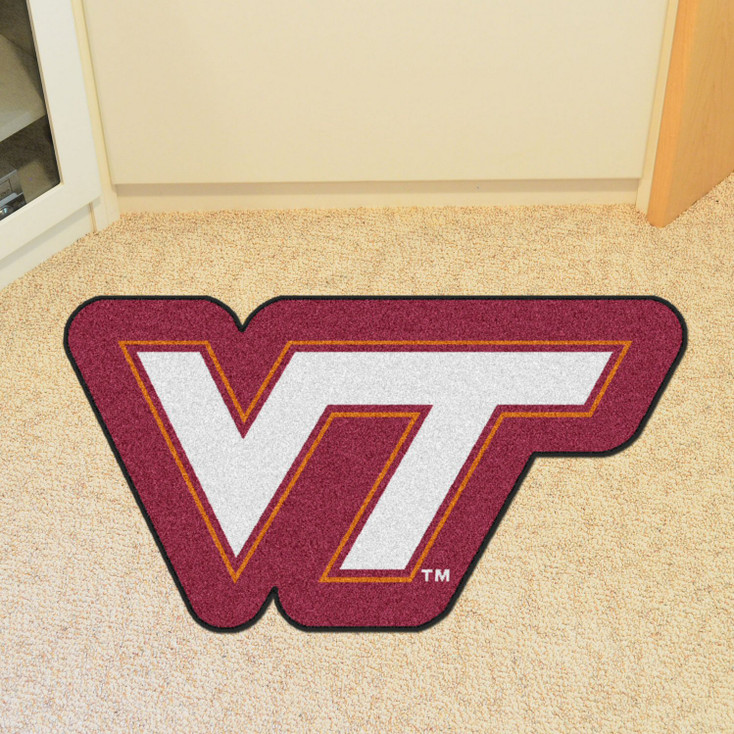 Virginia Tech Mascot Mat - "VT" Logo