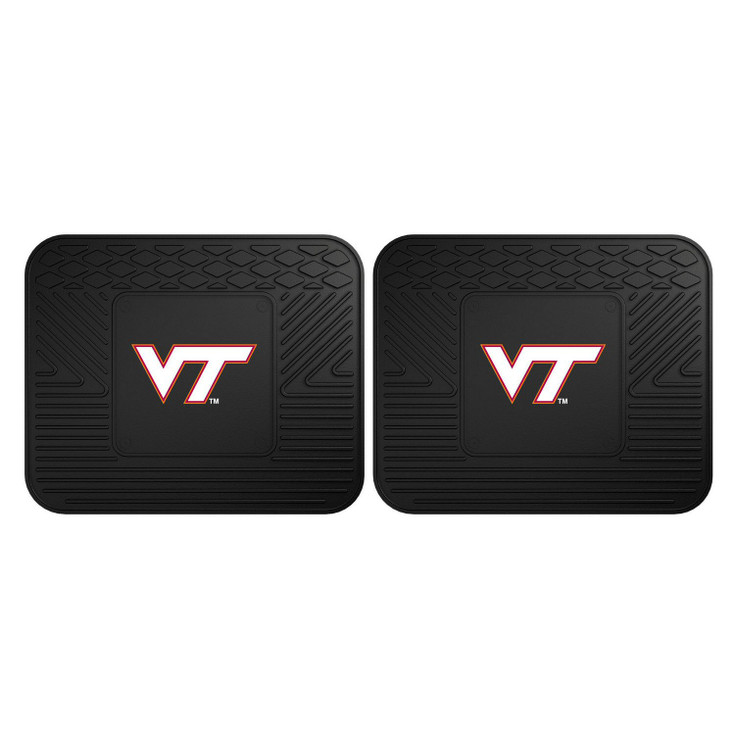 Virginia Tech Heavy Duty Vinyl Car Utility Mats, Set of 2