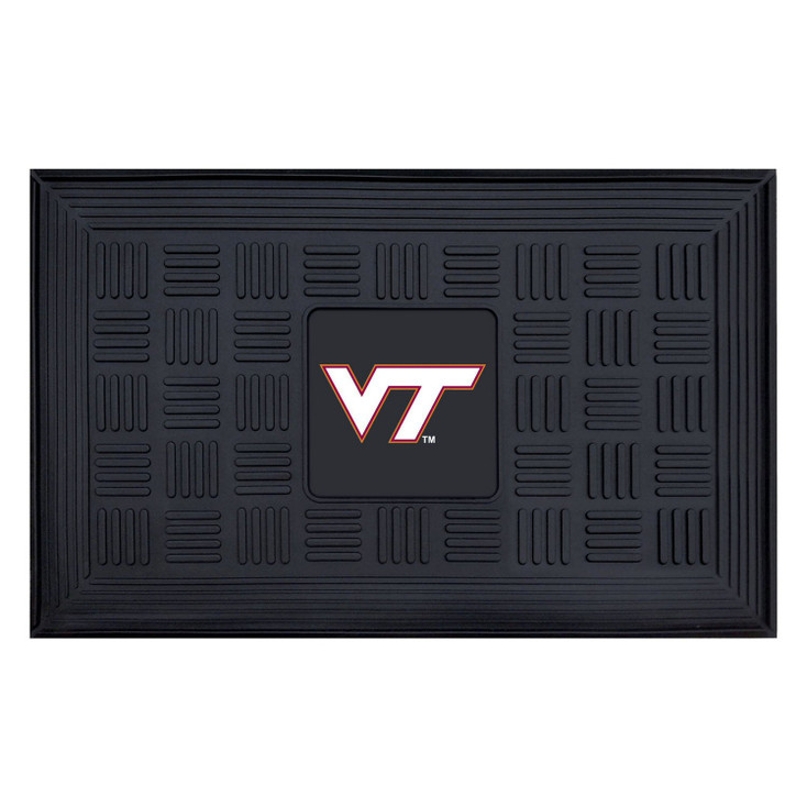 19.5" x 31.25" Virginia Tech Medallion Rectangle Door Mat