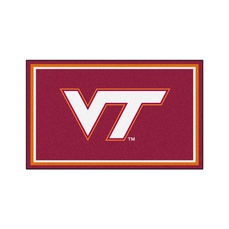 4' x 6' Virginia Tech Maroon Rectangle Rug