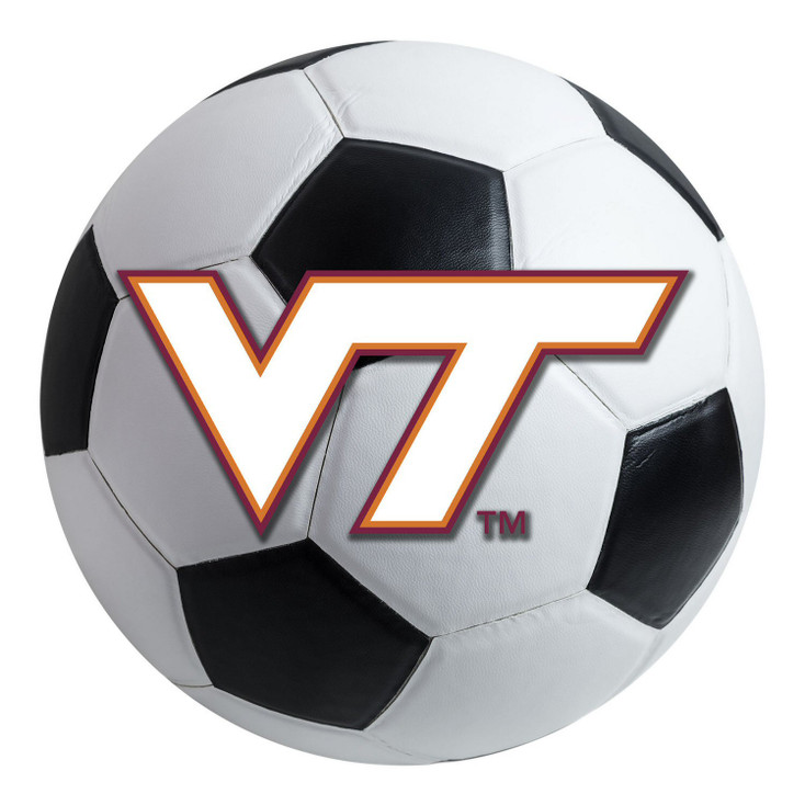 27" Virginia Tech Soccer Ball Round Mat