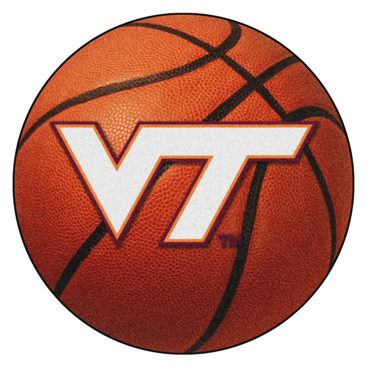 27" Virginia Tech Basketball Style Round Mat