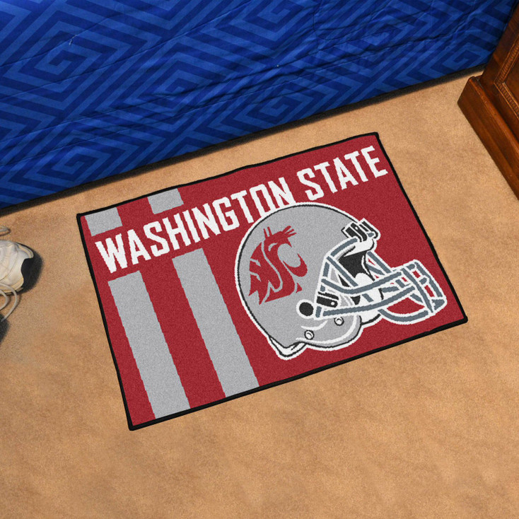 19" x 30" Washington State University Uniform Red Rectangle Starter Mat