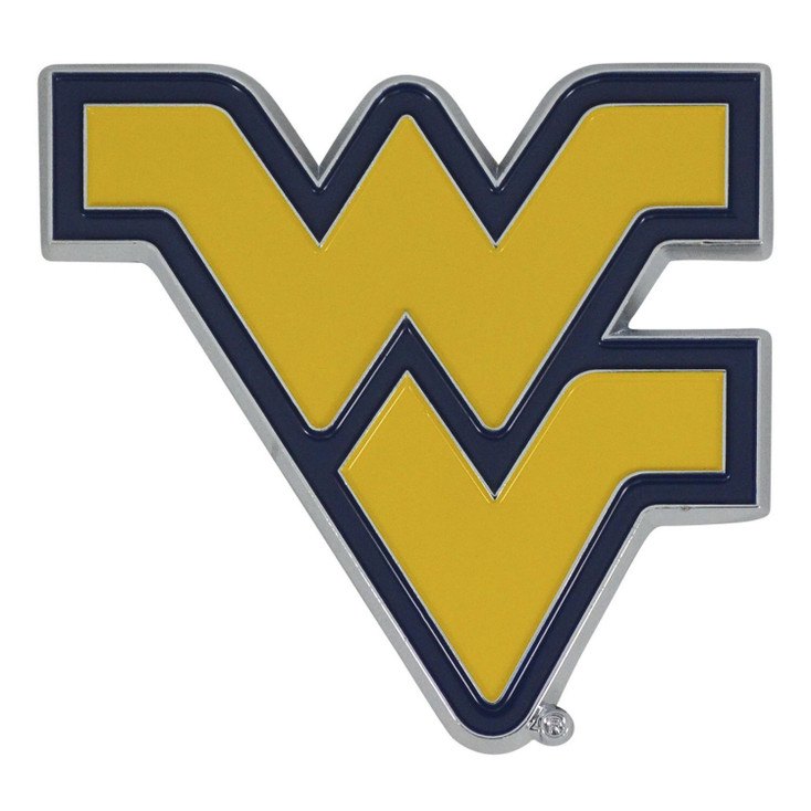 West Virginia University Navy Blue Color Emblem, Set of 2