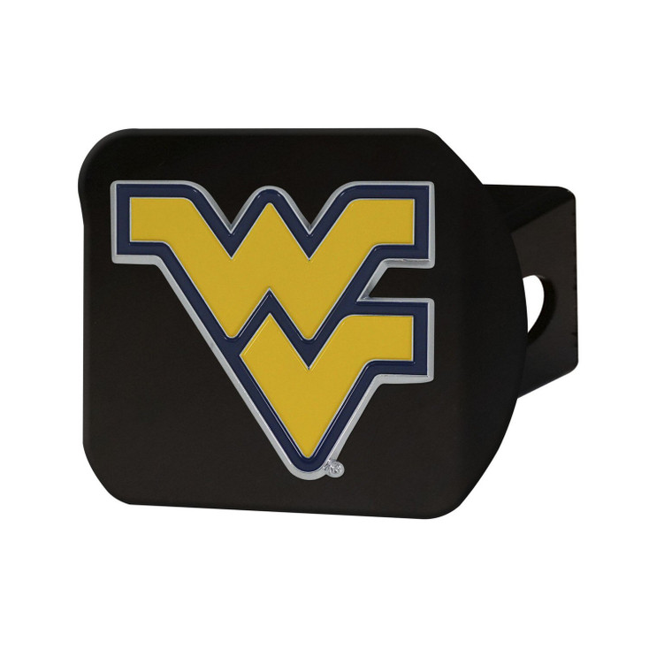 West Virginia University Hitch Cover - Color on Black