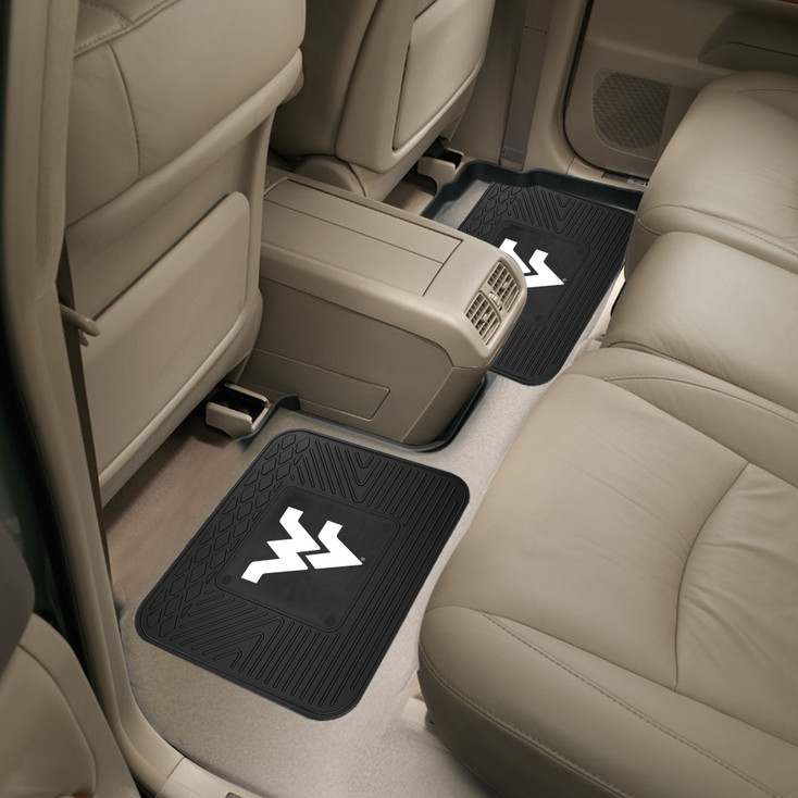 West Virginia University Heavy Duty Vinyl Car Utility Mats, Set of 2