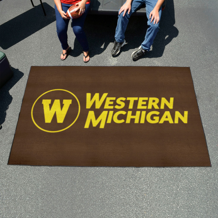 59.5" x 94.5" Western Michigan University Brown Rectangle Ulti Mat