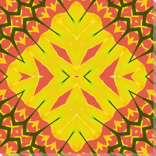 Yellow Wrapped Canvas Giclee Art Print Wall Art