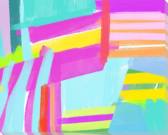 Colorful Visions Revelation I Wrapped Canvas Giclee Art Print Wall Art