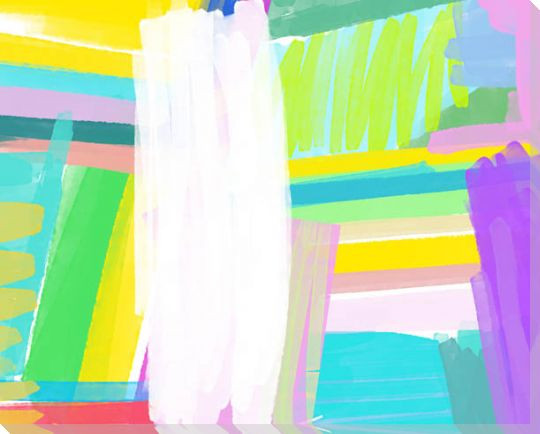 Colorful Visions Revelation III Wrapped Canvas Giclee Art Print Wall Art