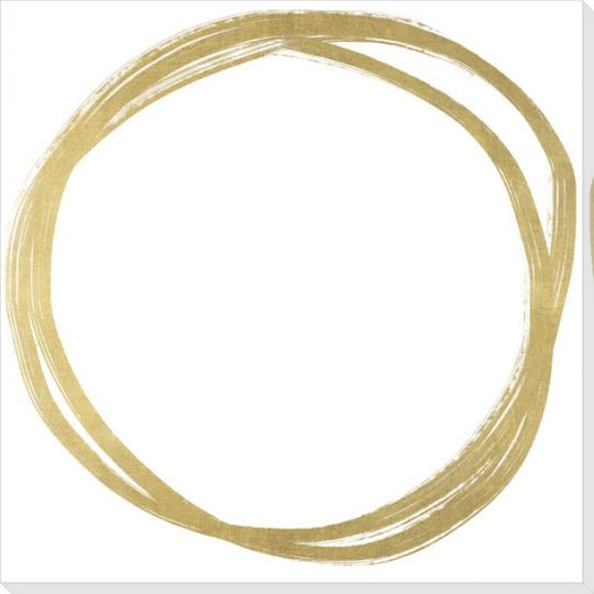 Infinite Loop Gold One Wrapped Canvas Giclee Art Print Wall Art