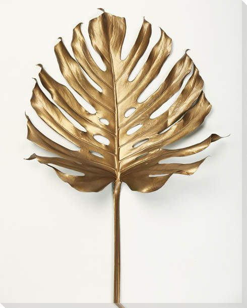 Monstrea Gold Leaf Wrapped Canvas Giclee Art Print Wall Art