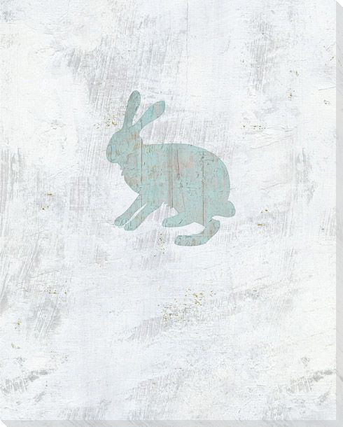 Bunny Rabbit Wrapped Canvas Giclee Art Print Wall Art