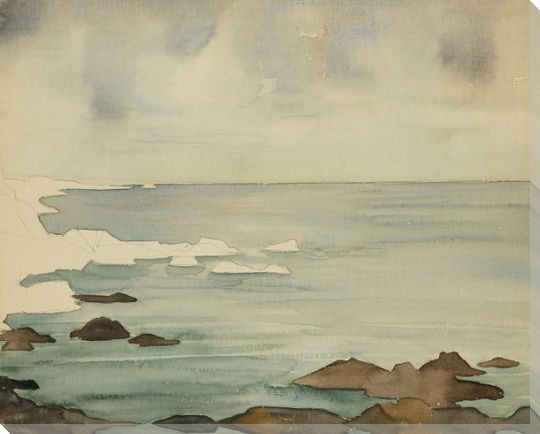 Placid Sea Wrapped Canvas Giclee Art Print Wall Art