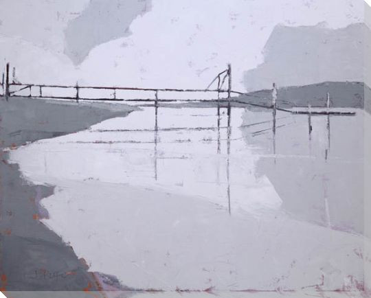 Tidal River Wrapped Canvas Giclee Art Print Wall Art