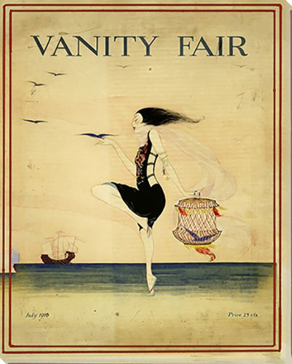 Vanity Fair Beach Wrapped Canvas Giclee Art Print Wall Art