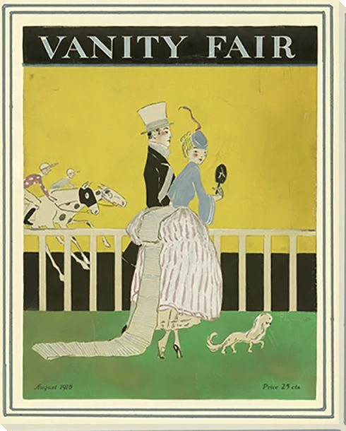 Vanity Fair Race Track Wrapped Canvas Giclee Art Print Wall Art