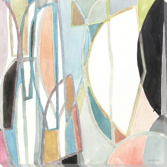 Muted Splendor II Wrapped Canvas Giclee Art Print Wall Art