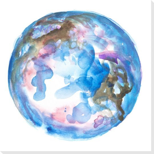 Orb 1 Wrapped Canvas Giclee Art Print Wall Art