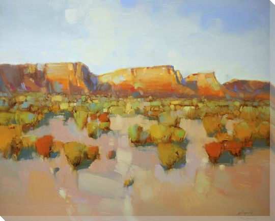 Canyon View Wrapped Canvas Giclee Art Print Wall Art