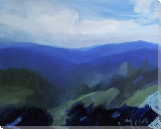 Deep Gap Trail Wrapped Canvas Giclee Art Print Wall Art