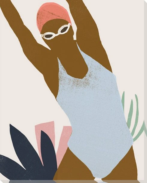 Femme Moderne III Wrapped Canvas Giclee Art Print Wall Art