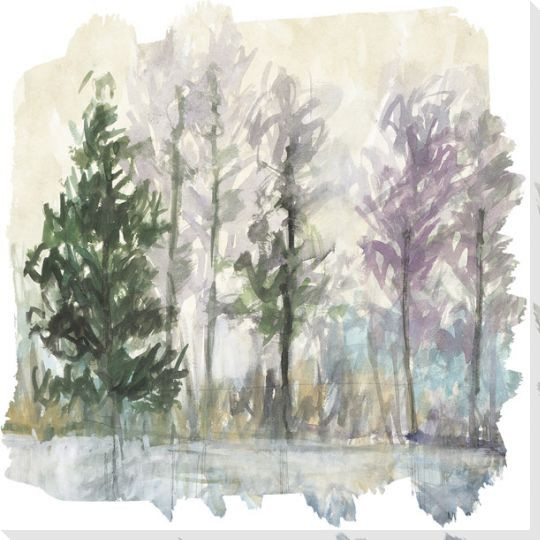 Whistle 2 Trees Wrapped Canvas Giclee Art Print Wall Art