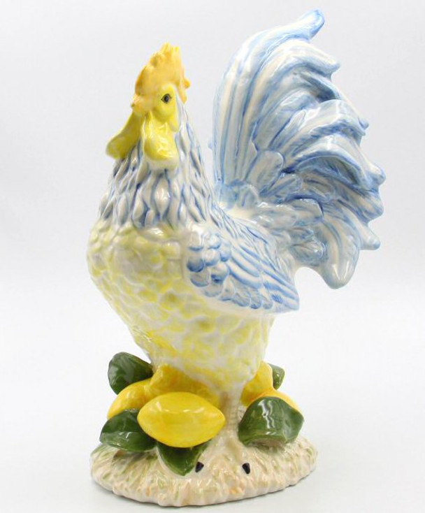 Lemon Hill Rooster Bird Porcelain Figurine Sculpture