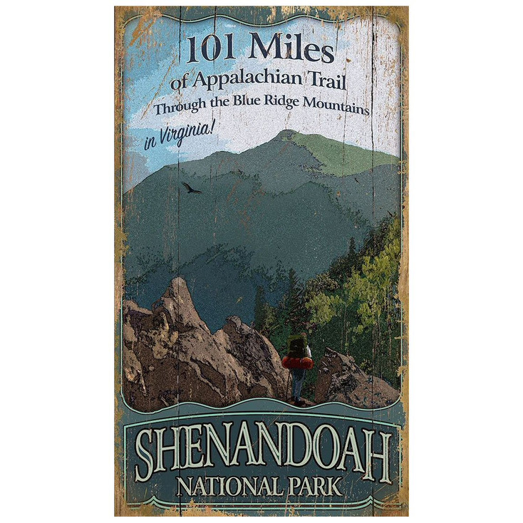 Custom Shenandoah National Park Vintage Style Wooden Sign