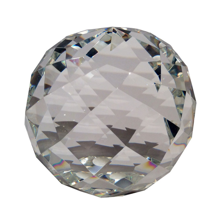 6" Faceted Crystal Ball