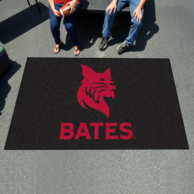 59.5" x 94.5" Bates College Black Rectangle Ulti Mat