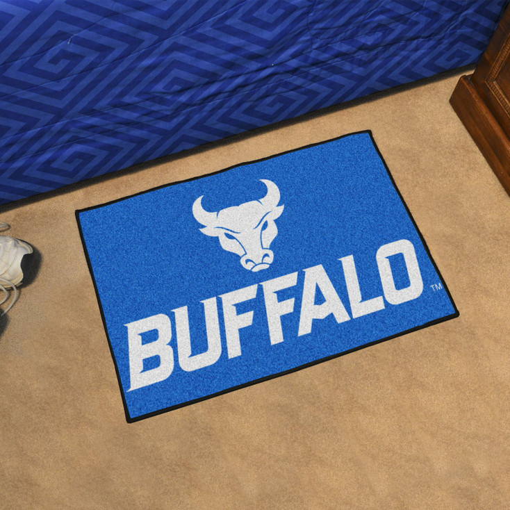 19" x 30" State University of New York at Buffalo Blue Rectangle Starter Mat