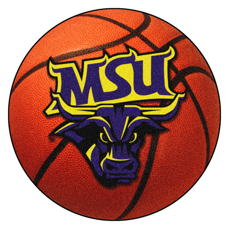 27" Minnesota State University - Mankato Basketball Style Round Mat