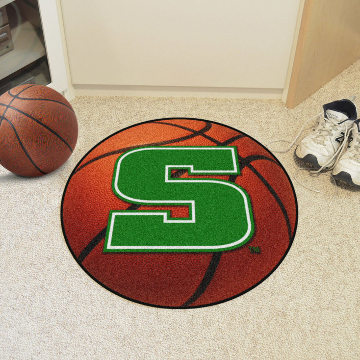 27" Slippery Rock University Basketball Style Round Mat