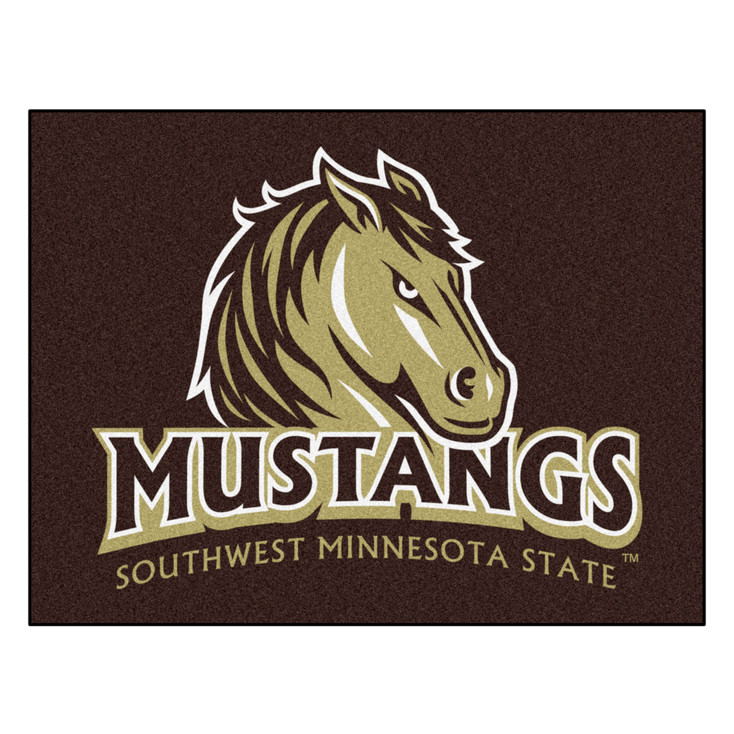 33.75" x 42.5" Southwest Minnesota State University All Star Black Rectangle Mat