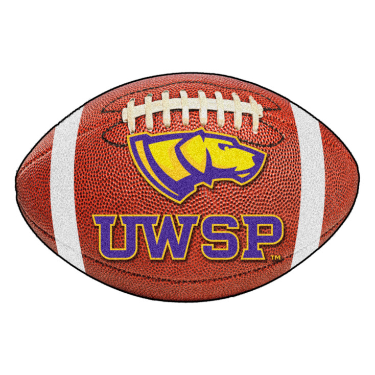 20.5" x 32.5" University of Wisconsin-Stevens Point Football Shape Mat